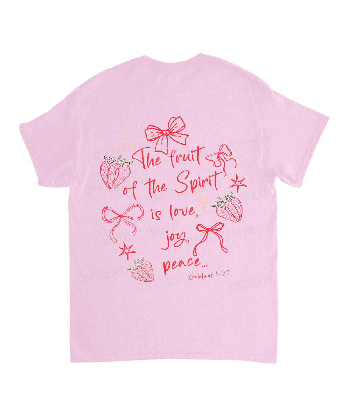 Fruit Of The Spirit Double Sided Unisex Cotton Christian T-Shirt