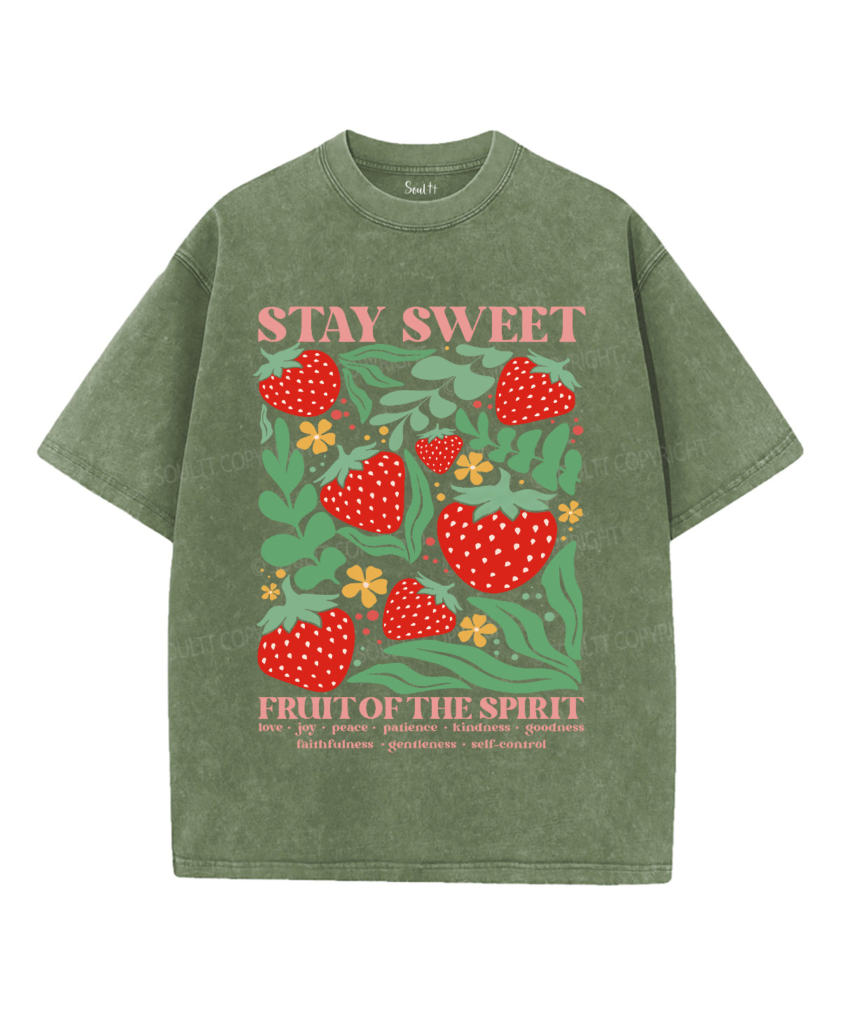 Stay Sweet Unisex Washed Christian T-shirt