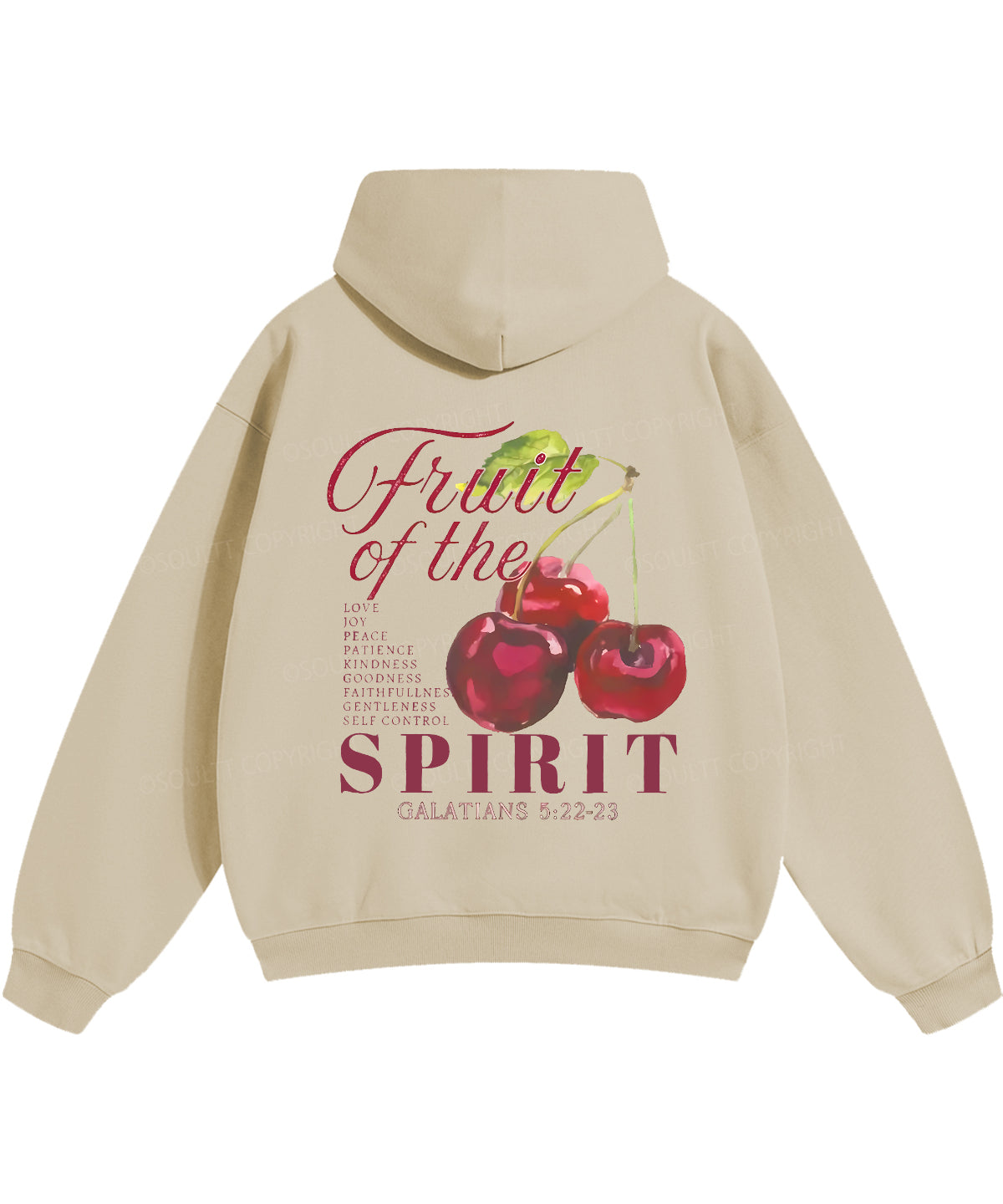 Fruit Of The Spirit Double Sided Christian Hoodie