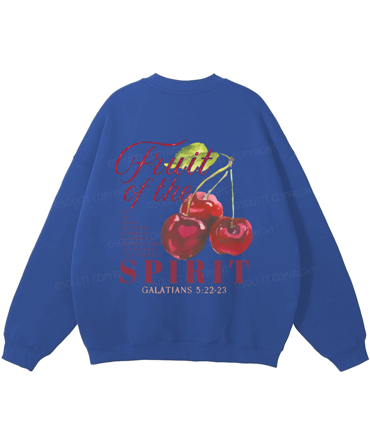 Fruit Of The Spirit Double Sided Christian Sweatshirt