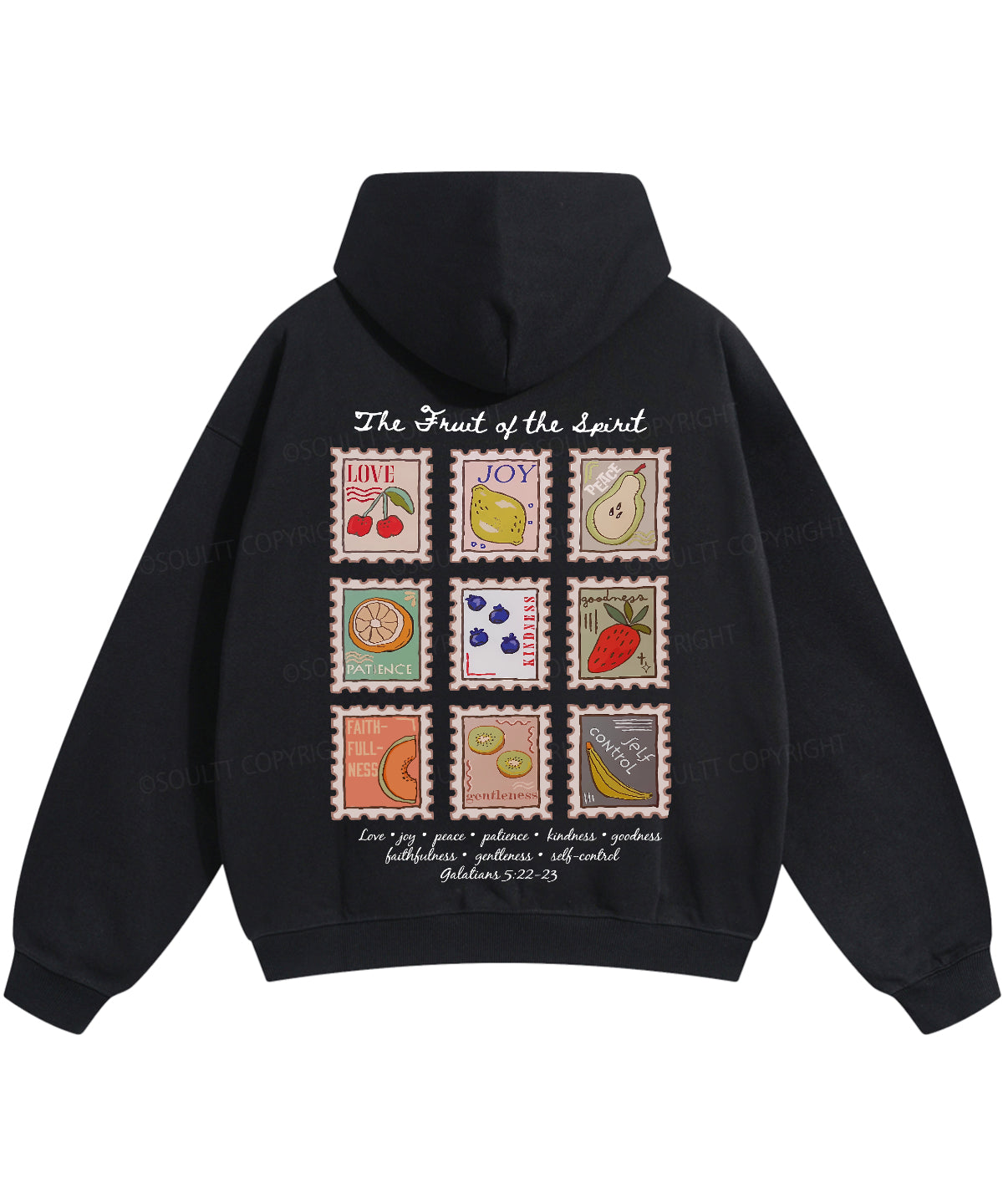 Fruit Of The Spirit Double Sided Christian Hoodie