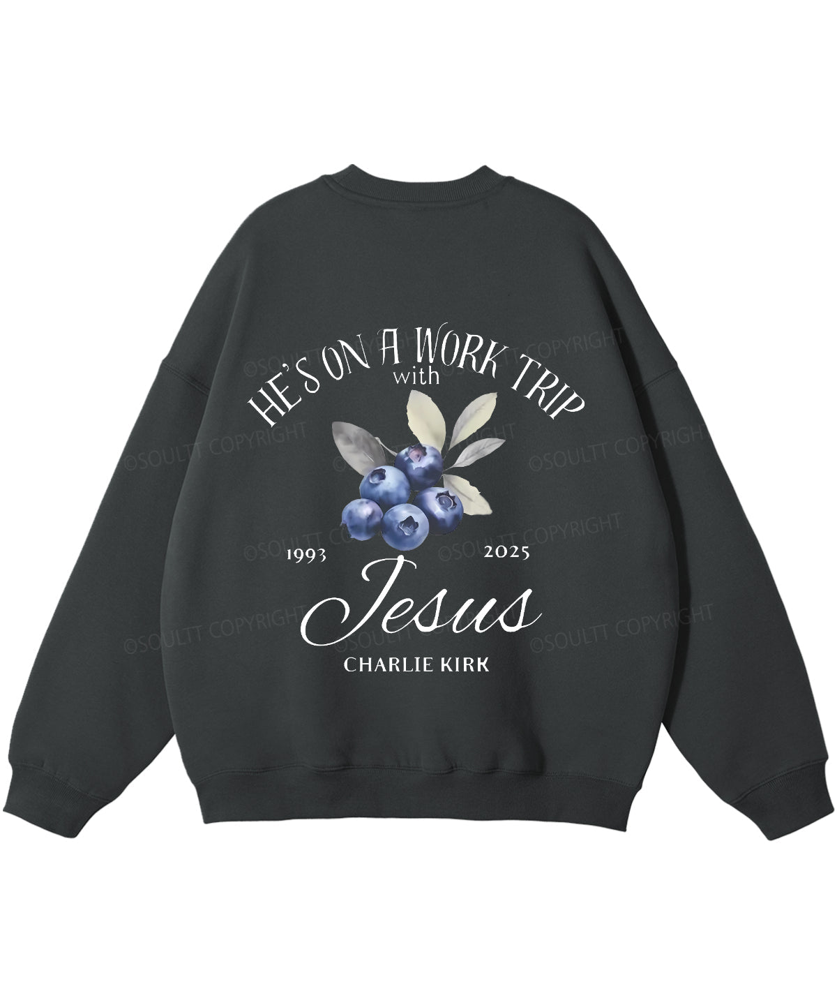 He's On A Work Trip Double Sided Christian Sweatshirt