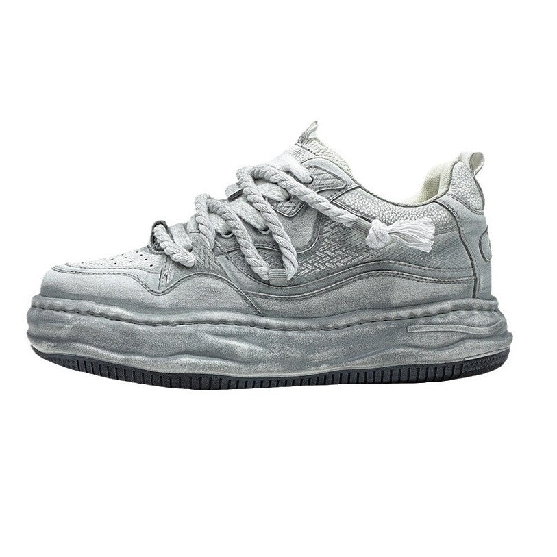 Rebel | White Platform Sneakers
