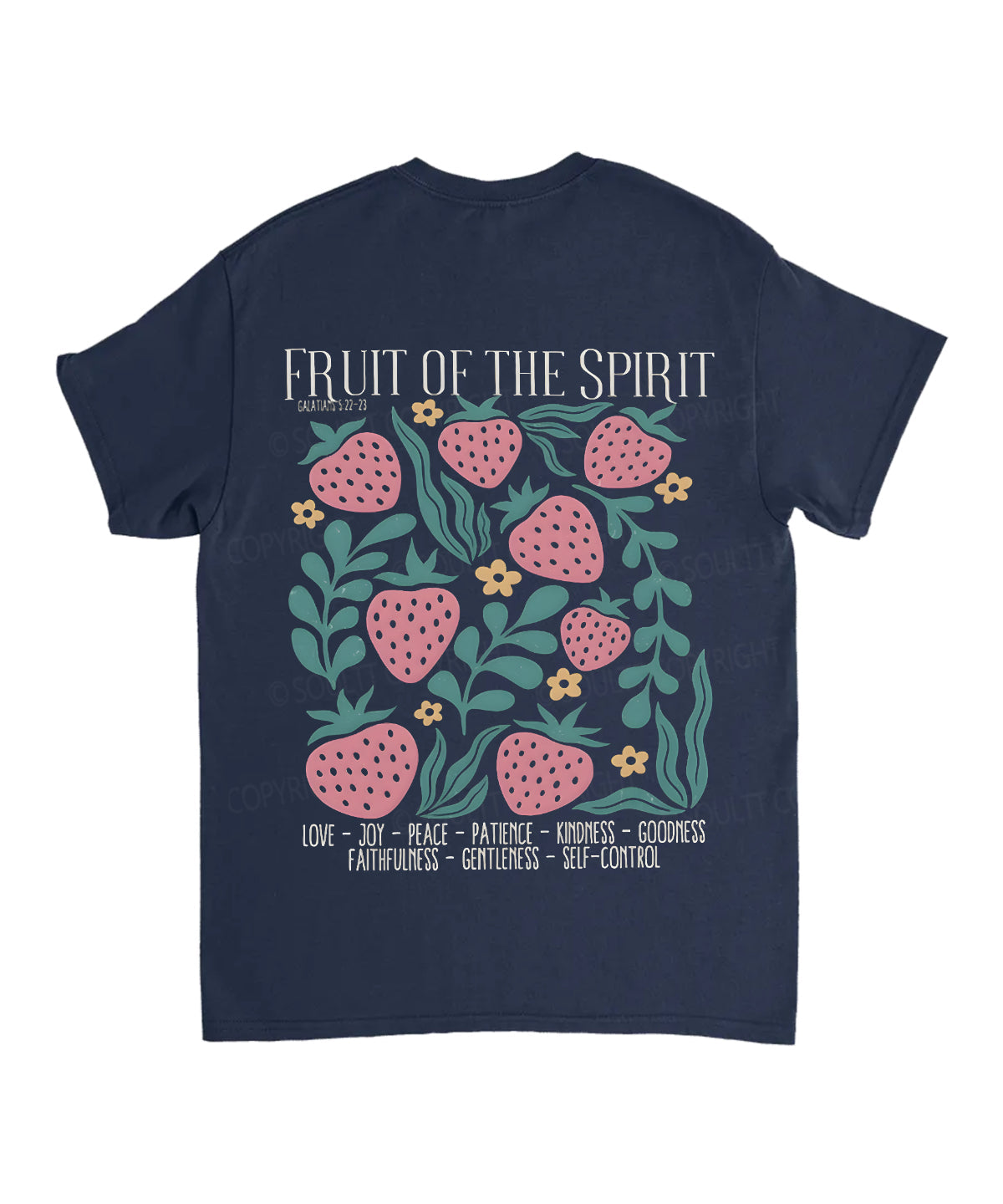 Fruit Of The Spirit Double Sided Unisex Cotton Christian T-Shirt