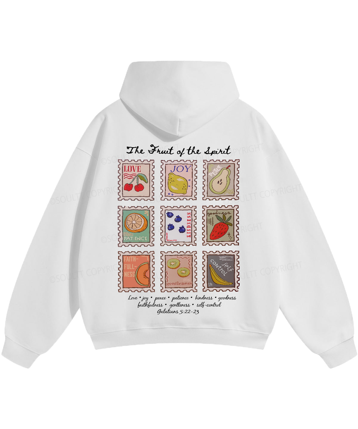 Fruit Of The Spirit Double Sided Christian Hoodie