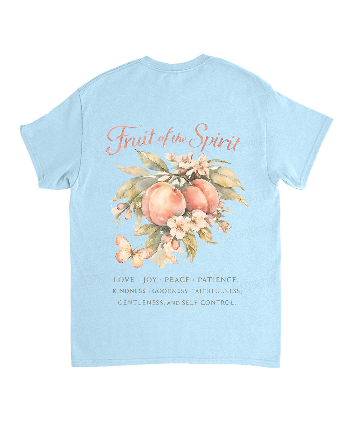 Fruit Of The Spirit Double Sided Unisex Cotton Christian T-Shirt