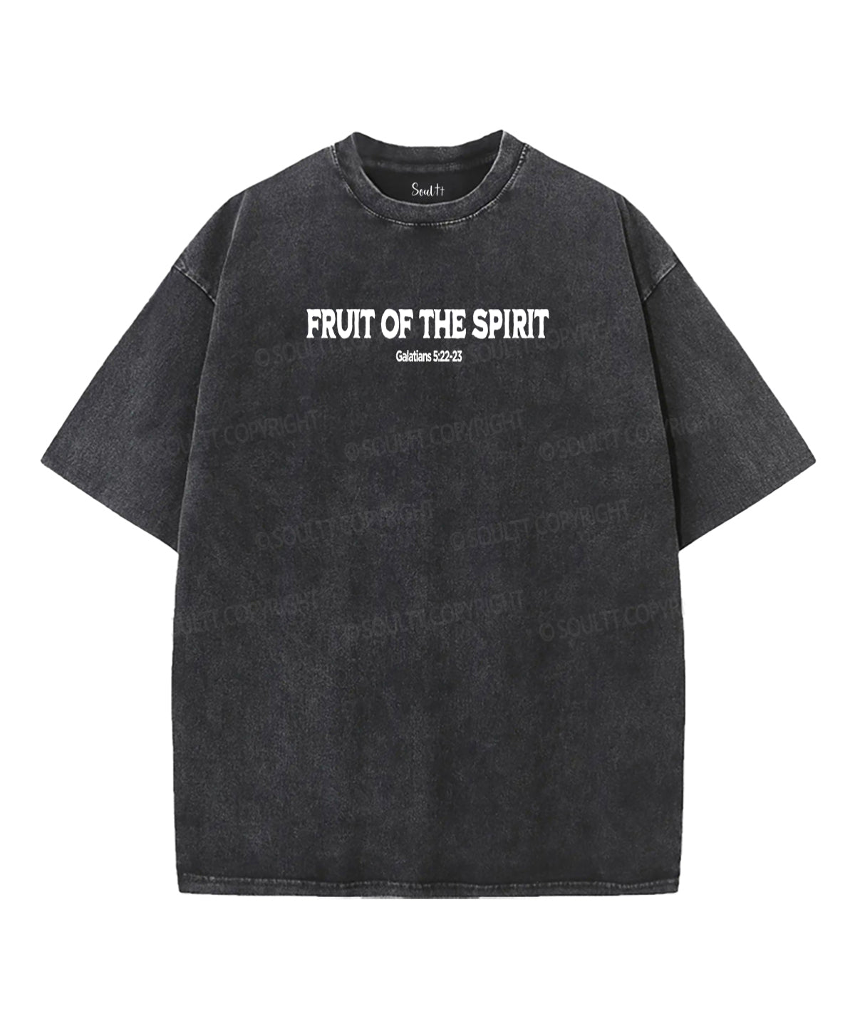 Fruit Of The Spirit Double Sided Unisex Washed Christian T-shirt
