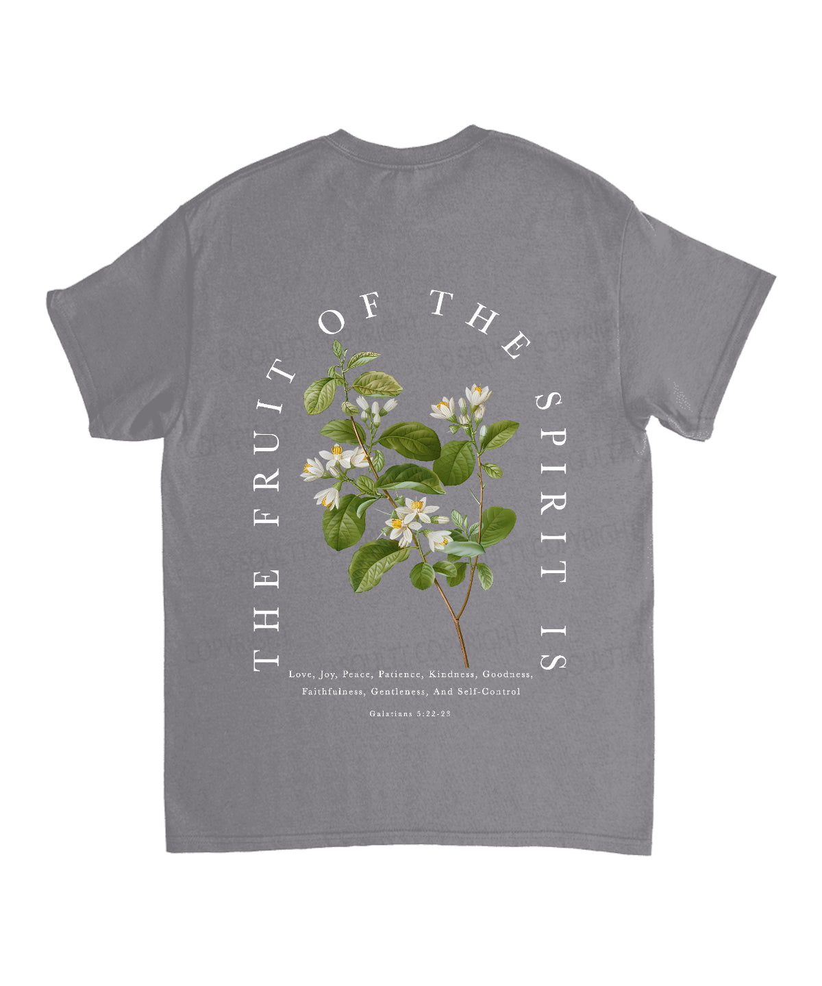 Fruit Of The Spirit Double Sided Unisex Cotton Christian T-Shirt