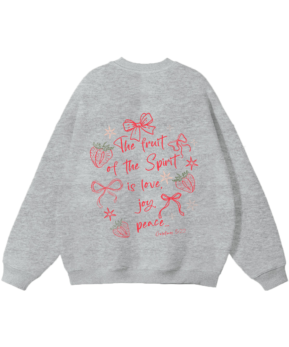 Fruit Of The Spirit Double Sided Christian Sweatshirt
