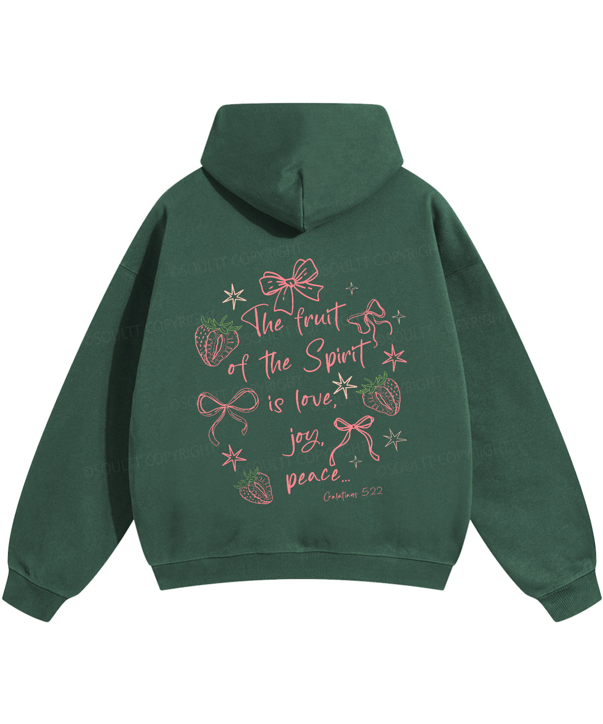 Fruit Of The Spirit Double Sided Christian Hoodie