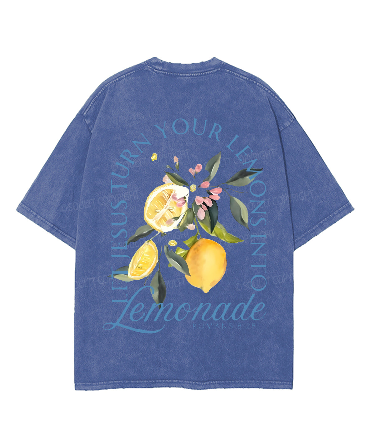 Life Gave Me Some Lemons Double Sided Unisex Washed Christian T-shirt