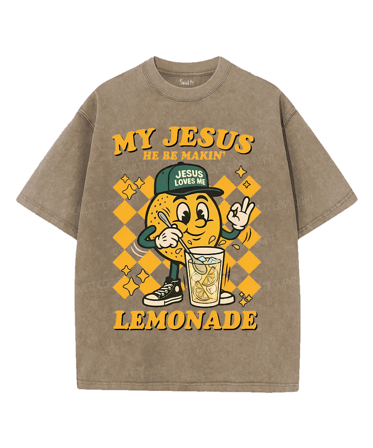 Life Gave Me Some Lemons Unisex Washed Christian T-shirt