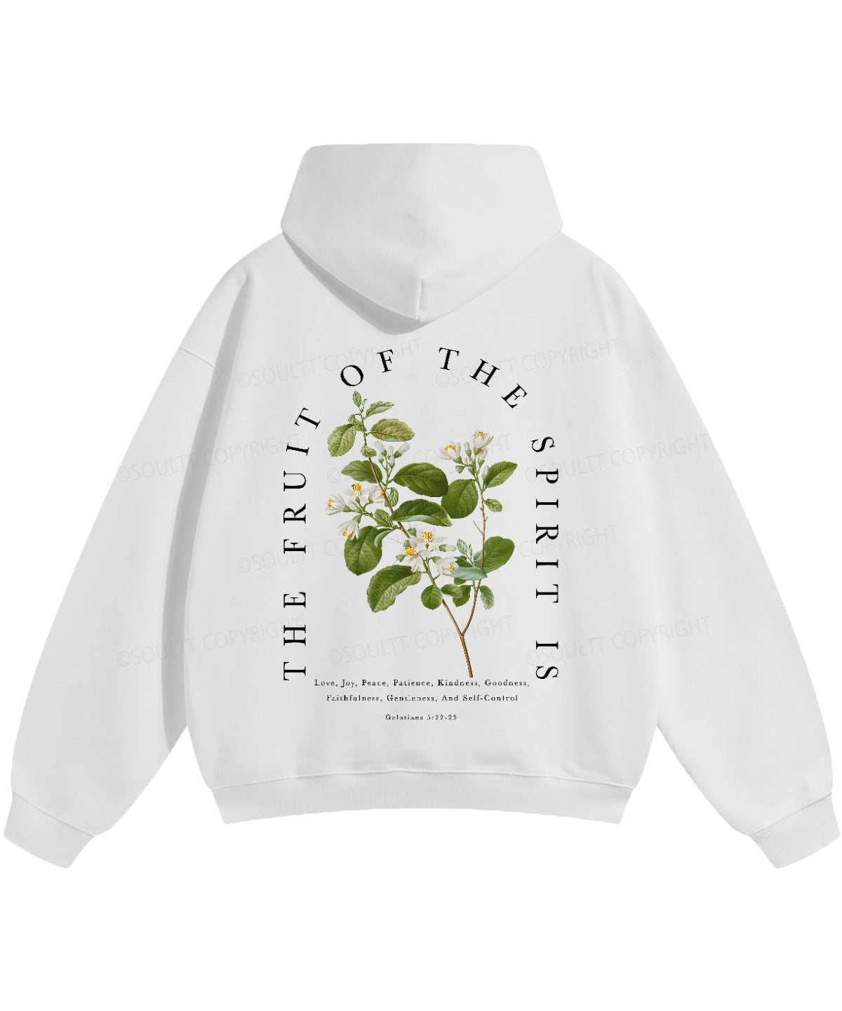 Fruit Of The Spirit Double Sided Christian Hoodie