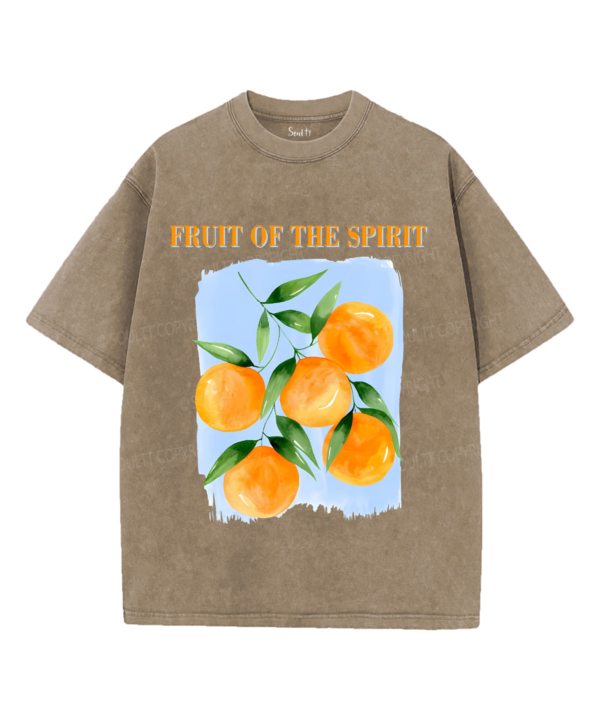 Fruit Of The Spirit Unisex Washed Christian T-shirt