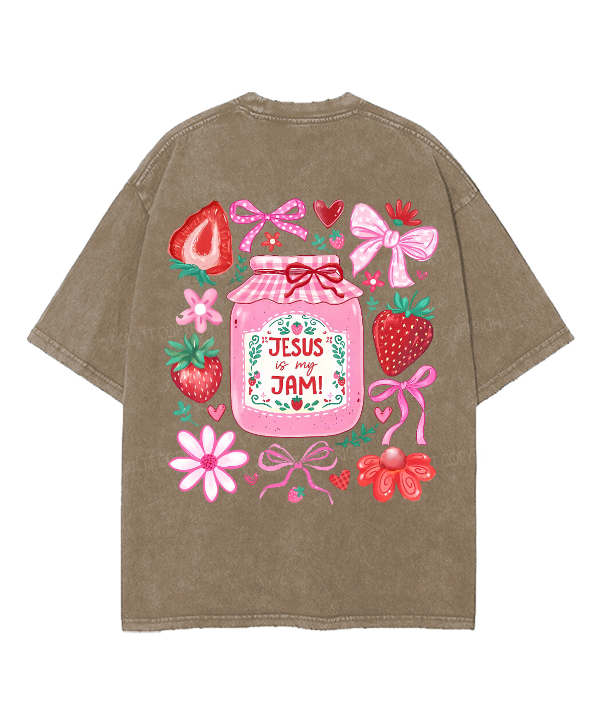 Jesus Is My Jam Double Sided Unisex Washed Christian T-shirt