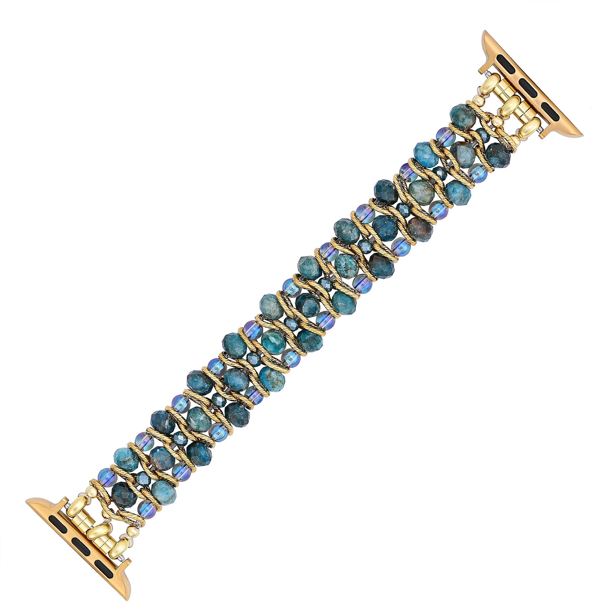 Crystal Shores Braided Stretch Apple Watch Strap
