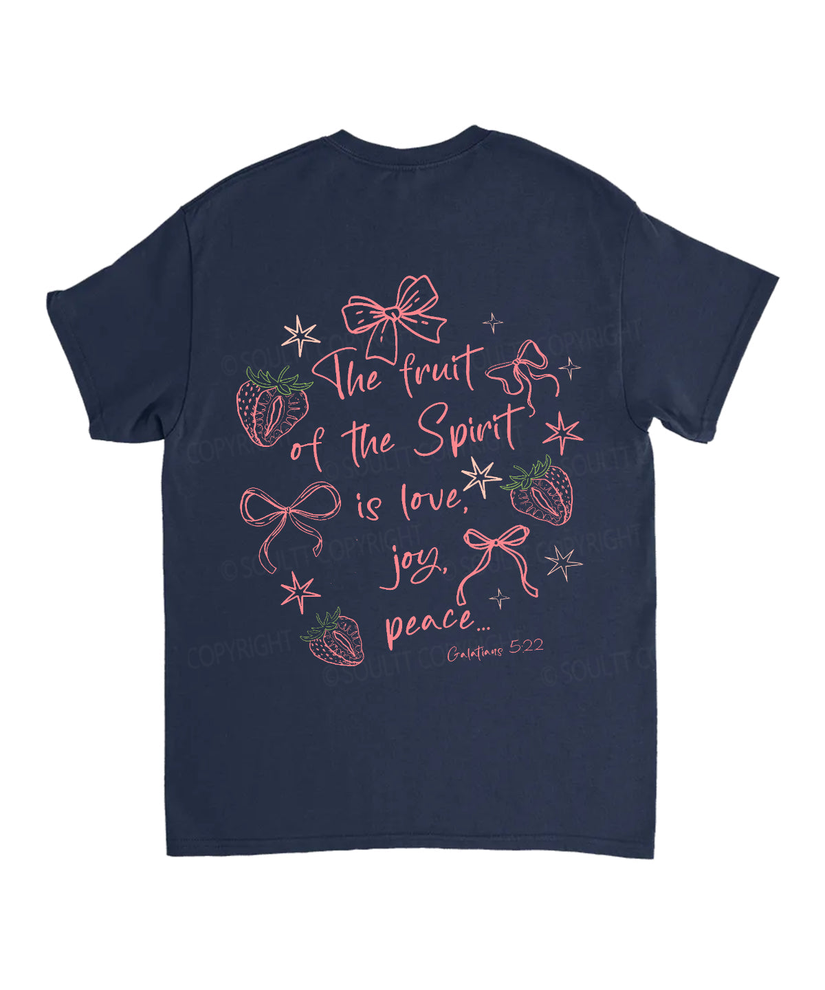Fruit Of The Spirit Double Sided Unisex Cotton Christian T-Shirt