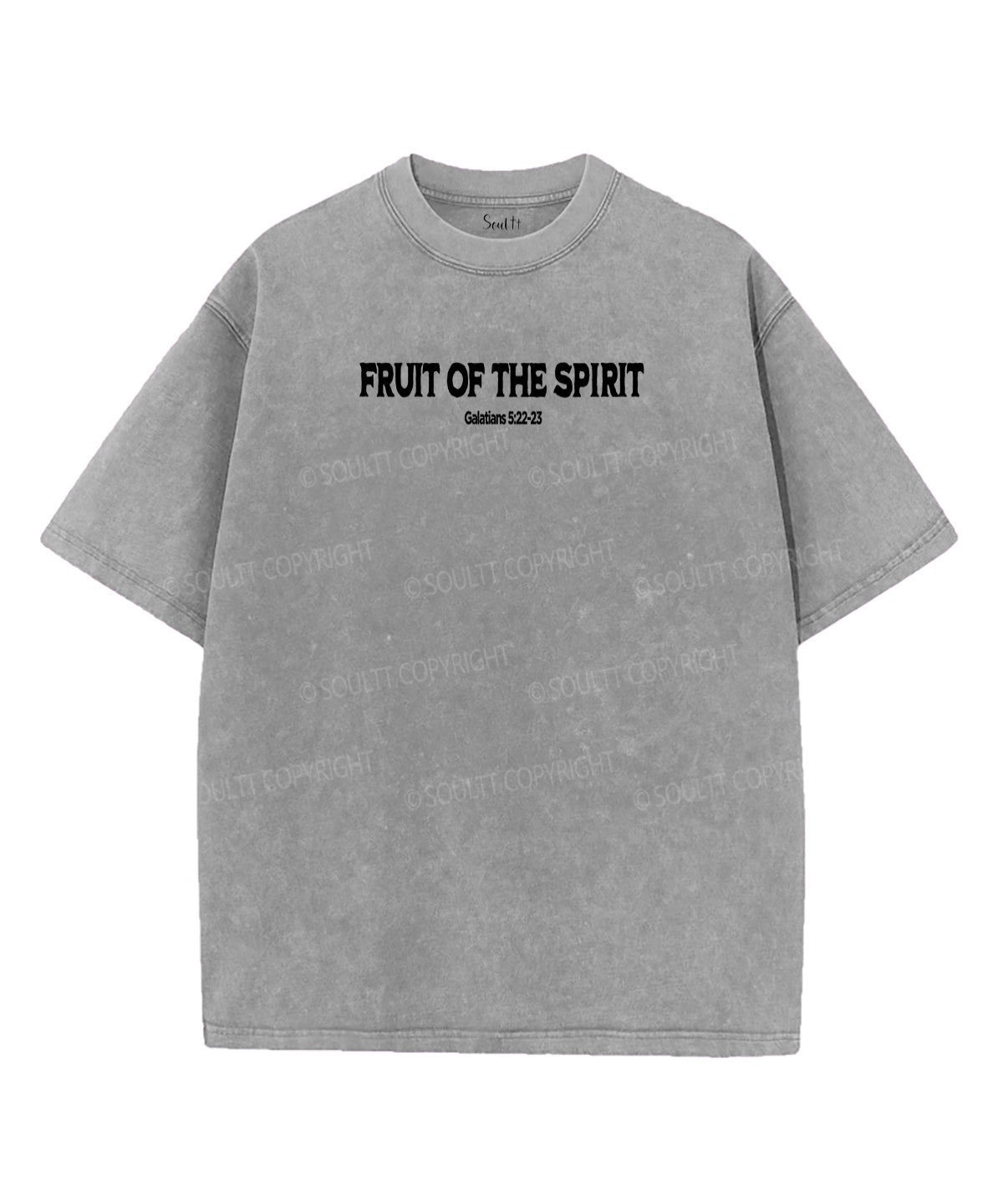 Fruit Of The Spirit Double Sided Unisex Washed Christian T-shirt