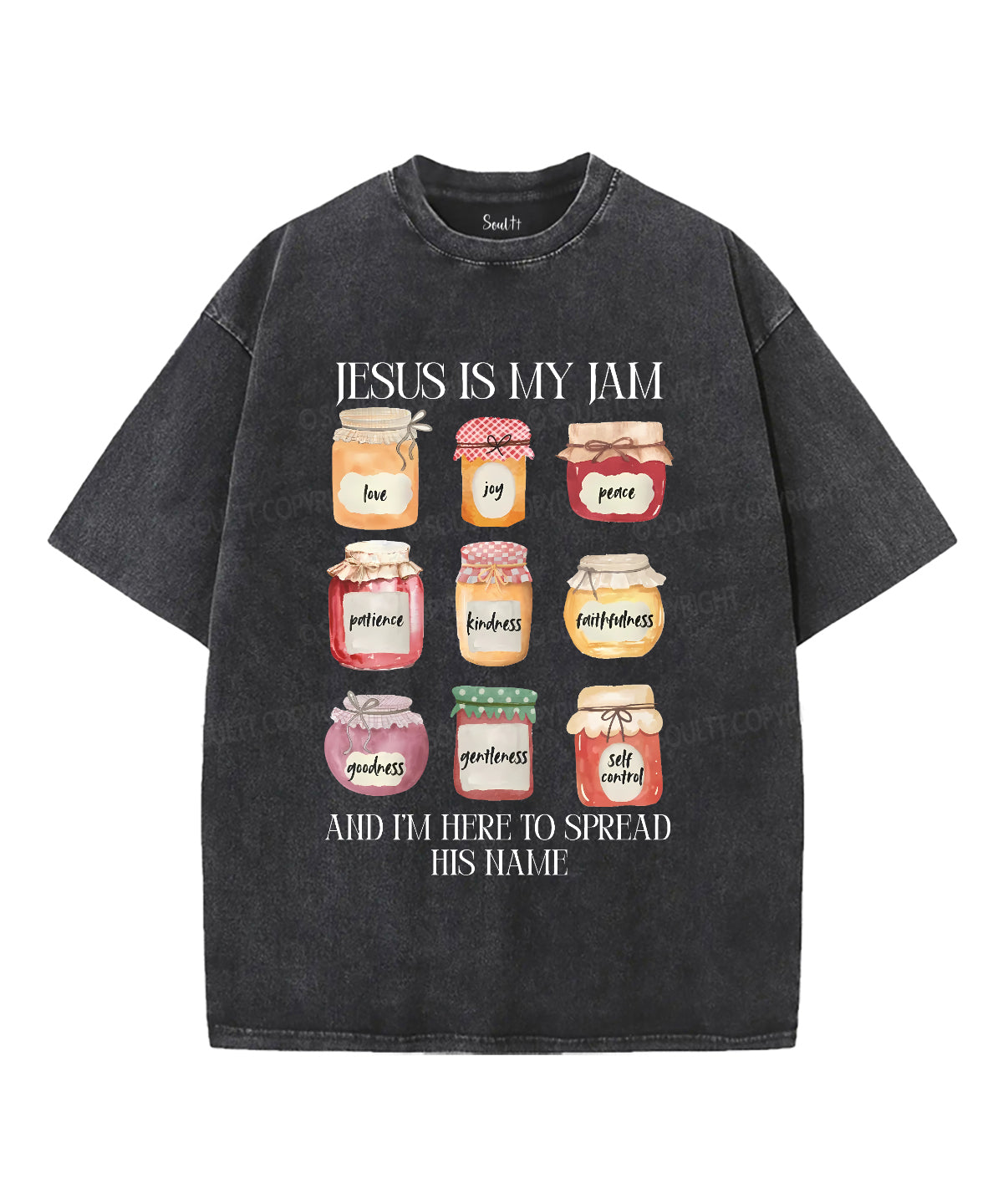 Jesus Is My Jam Unisex Washed Christian T-shirt