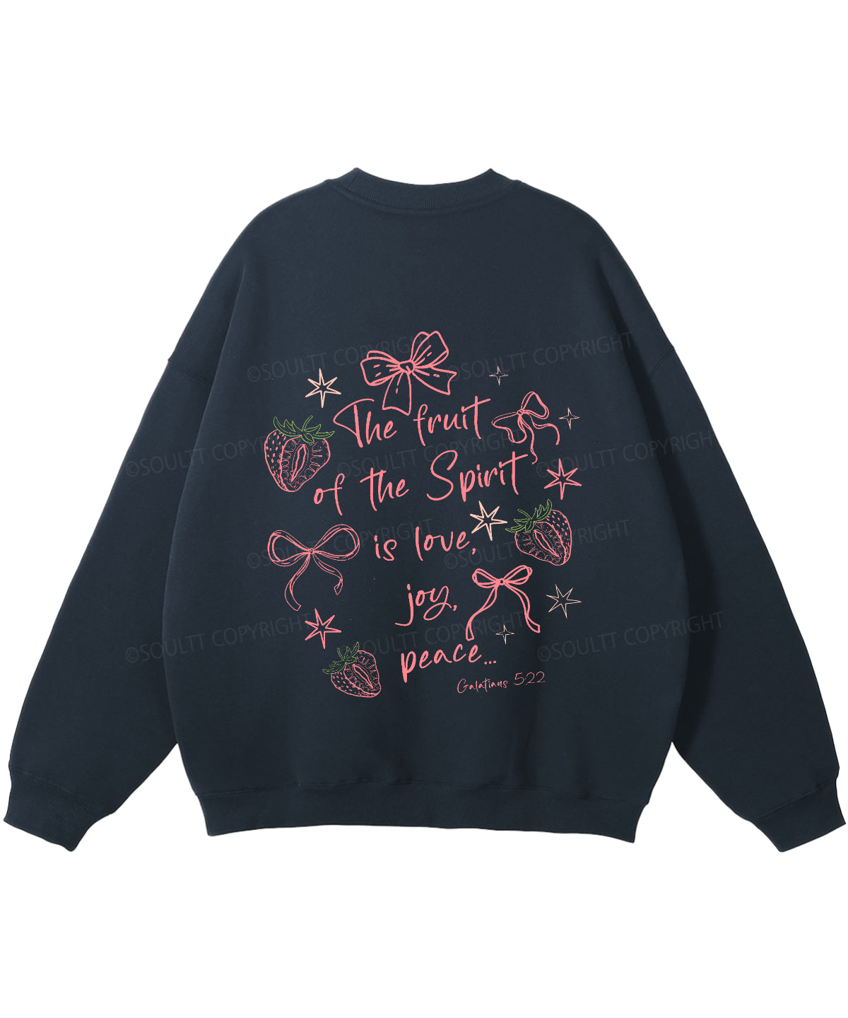 Fruit Of The Spirit Double Sided Christian Sweatshirt