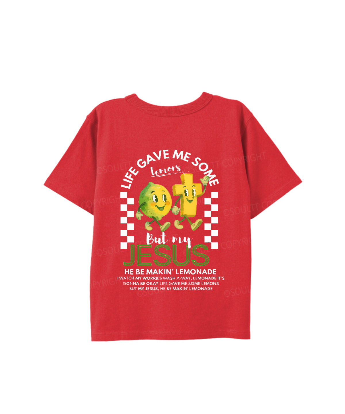 Kids Life Gave Me Some Lemons Double Sided Cotton Christian T-shirt