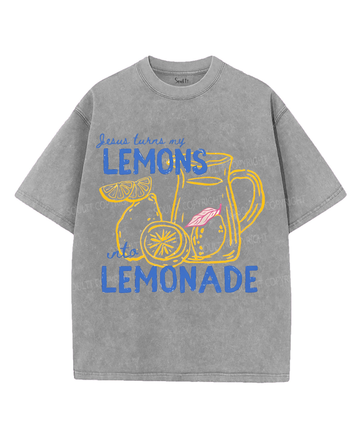 Lemons Lemonade Unisex Washed Christian T-shirt