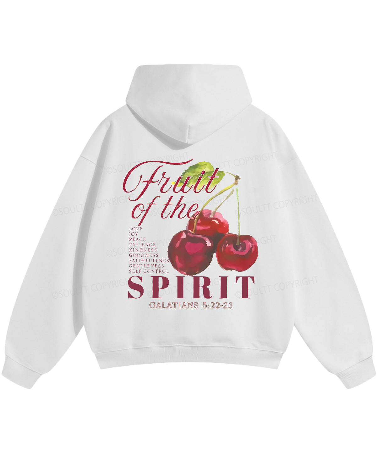 Fruit Of The Spirit Double Sided Christian Hoodie