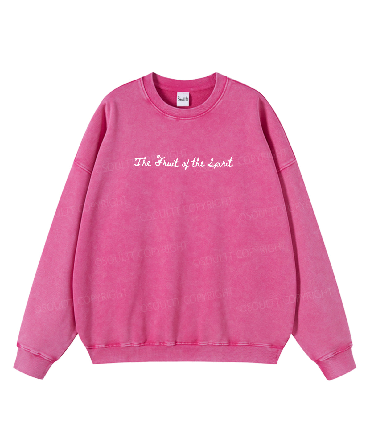 Fruit Of The Spirit Double Sided Washed Christian Sweatshirt