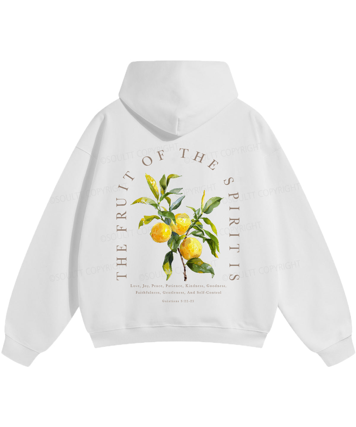 The Fruit Of The Spirit Double Sided Christian Hoodie
