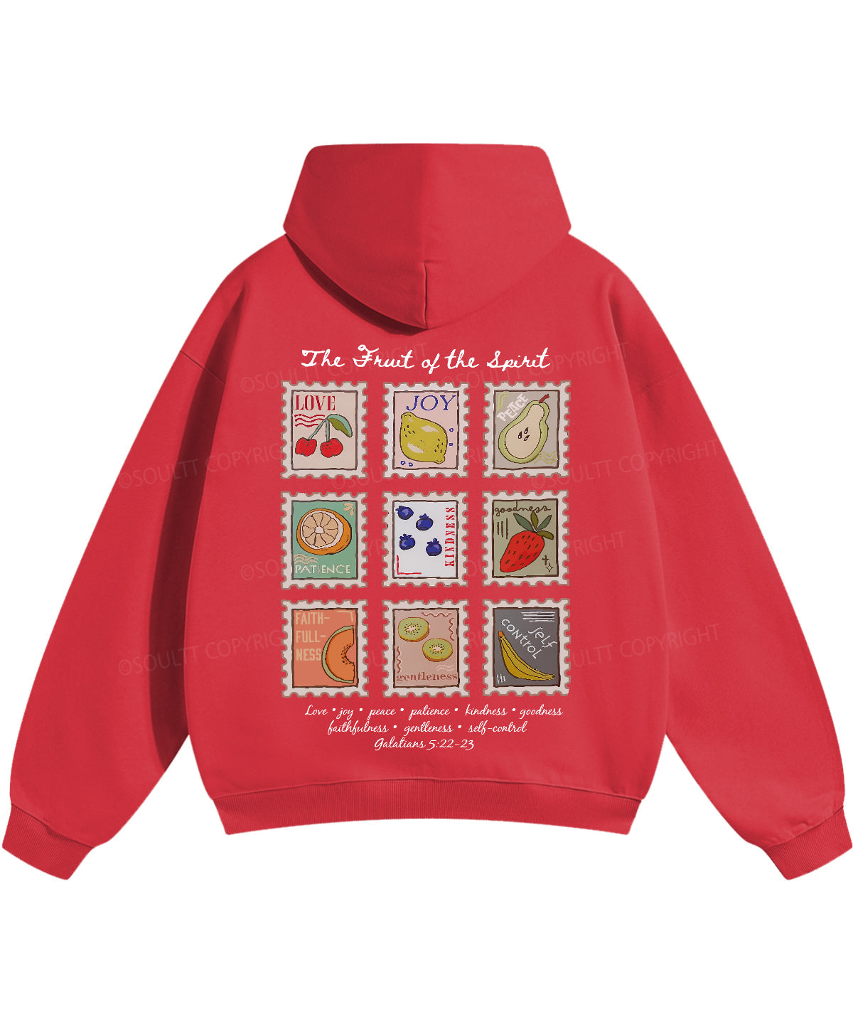 Fruit Of The Spirit Double Sided Christian Hoodie