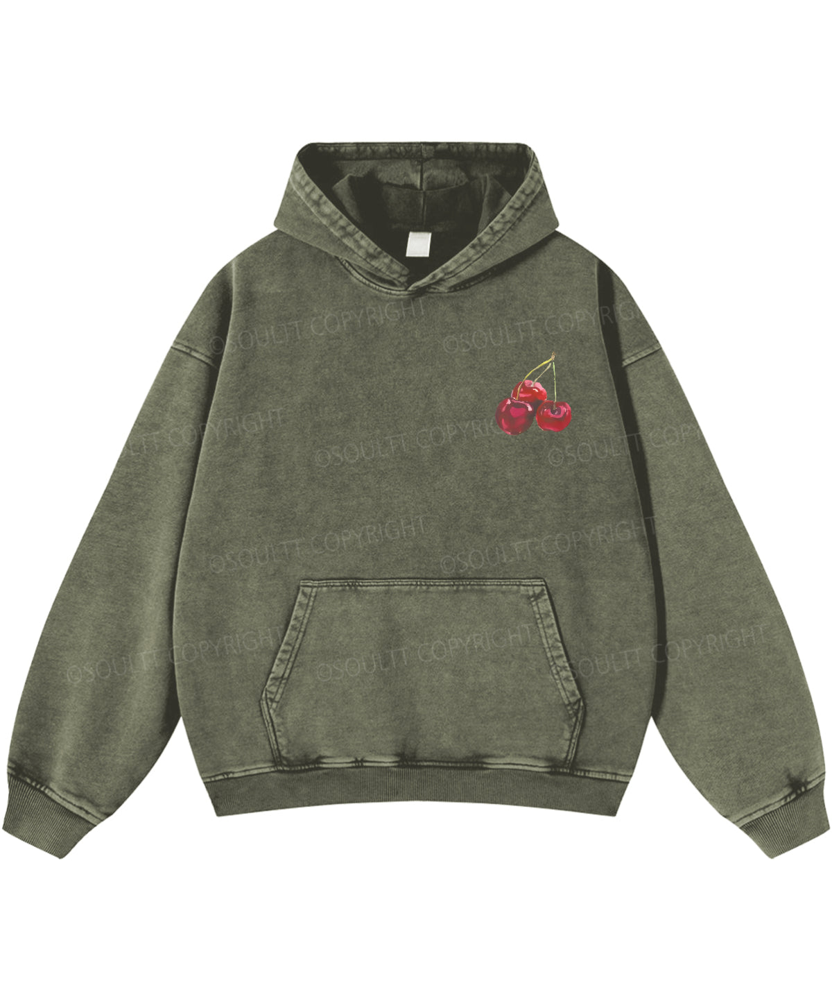 Fruit Of The Spirit Double Sided Washed Christian Hoodie
