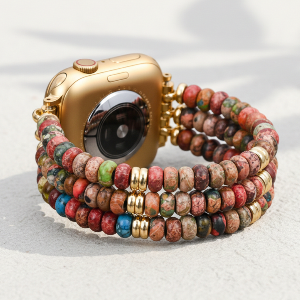 Kaleidoscope Boho Stretch Apple Watch Strap