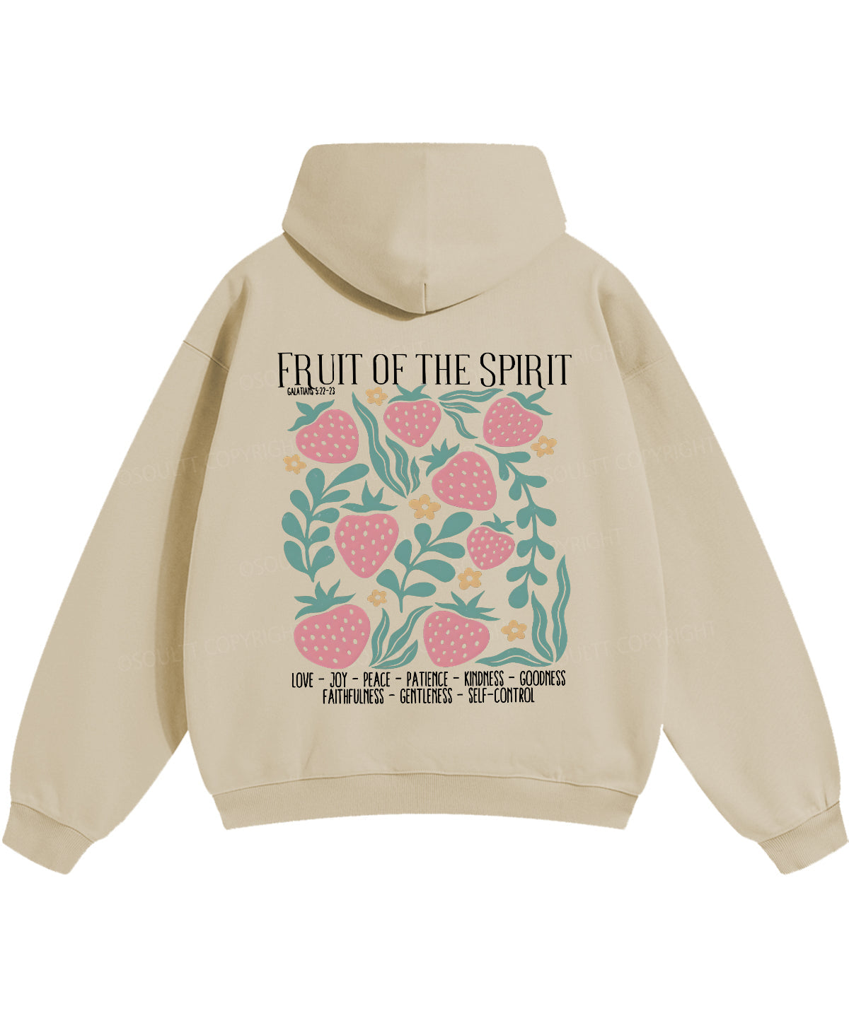 Fruit Of The Spirit Double Sided Christian Hoodie