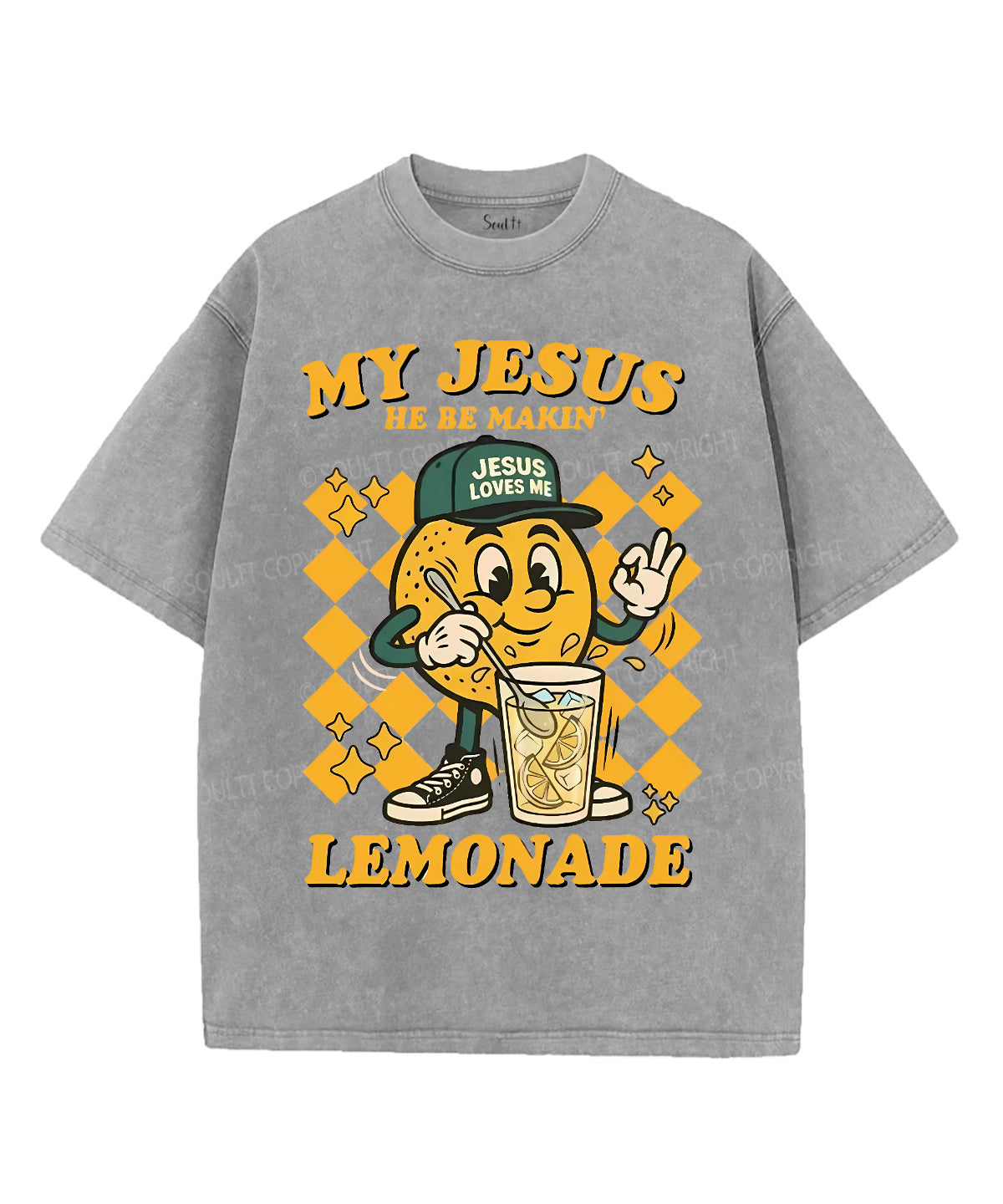 Life Gave Me Some Lemons Unisex Washed Christian T-shirt