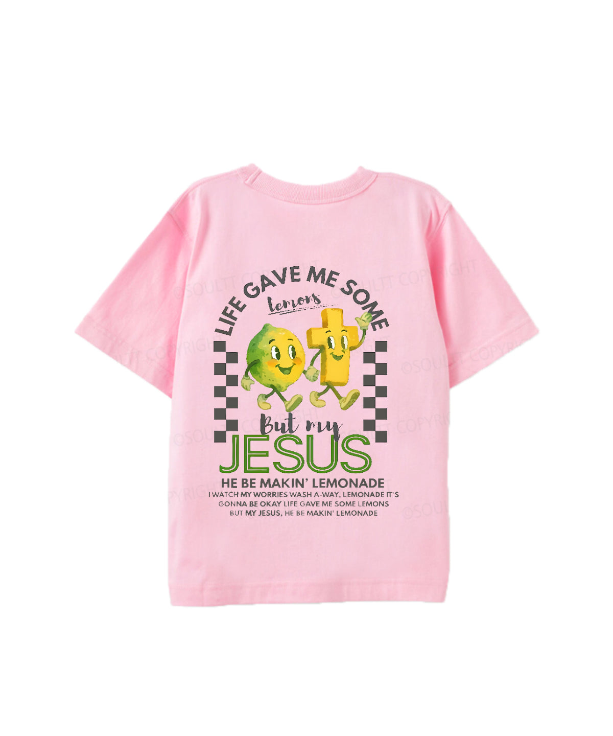 Kids Life Gave Me Some Lemons Double Sided Cotton Christian T-shirt