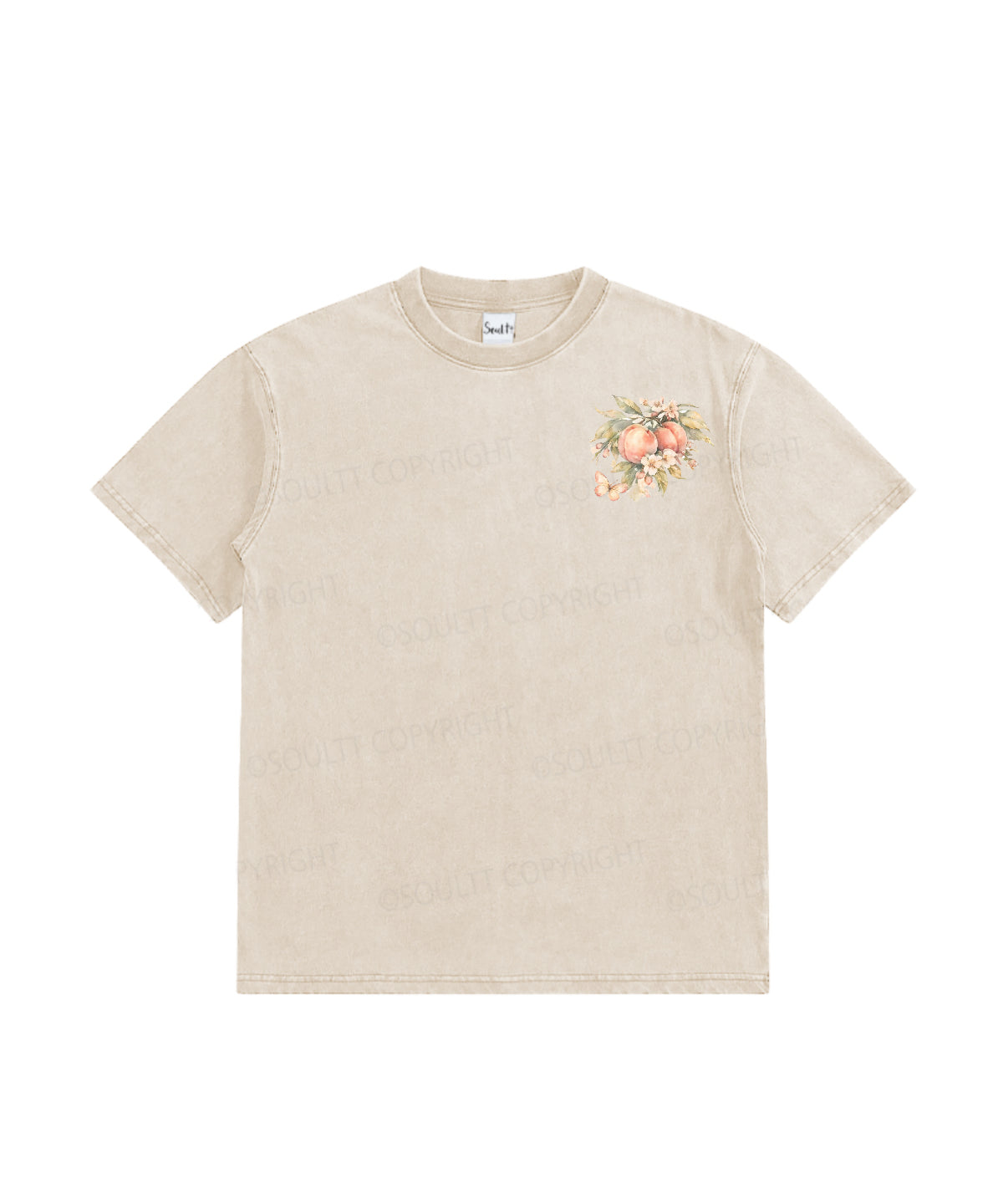 Kids Fruit Of The Spirit Double Sided Washed Christian T-shirt