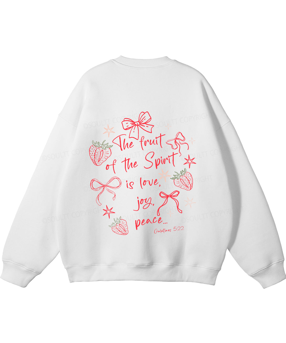 Fruit Of The Spirit Double Sided Christian Sweatshirt