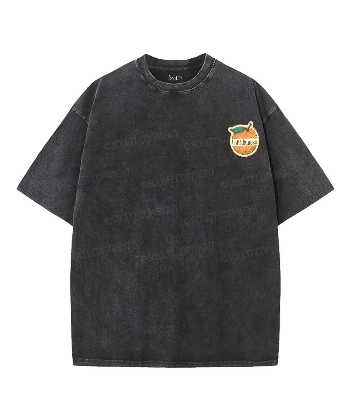 Fruit Of The Spirit Double Sided Unisex Washed Christian T-shirt