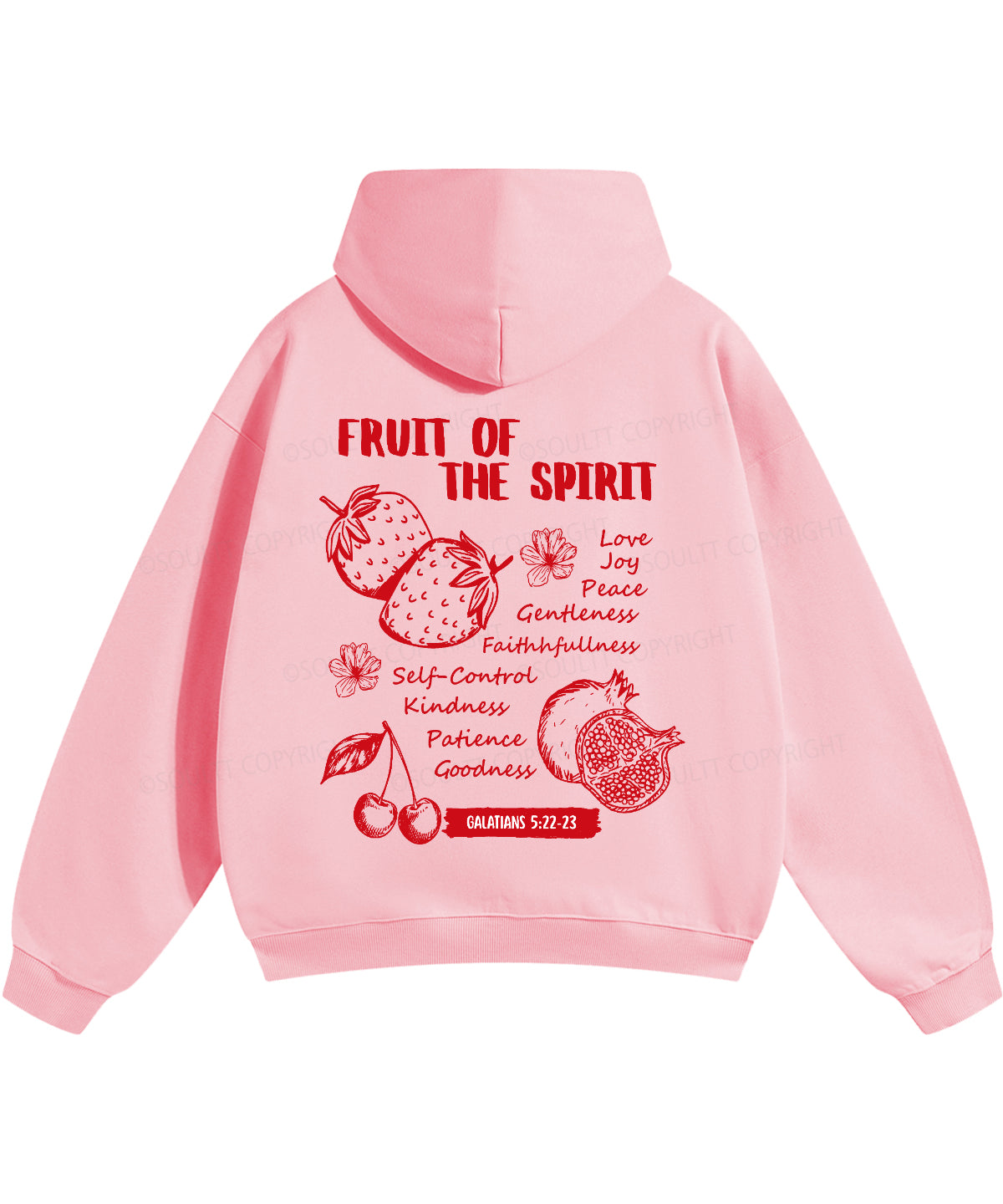 Fruit Of The Spirit Double Sided Christian Hoodie