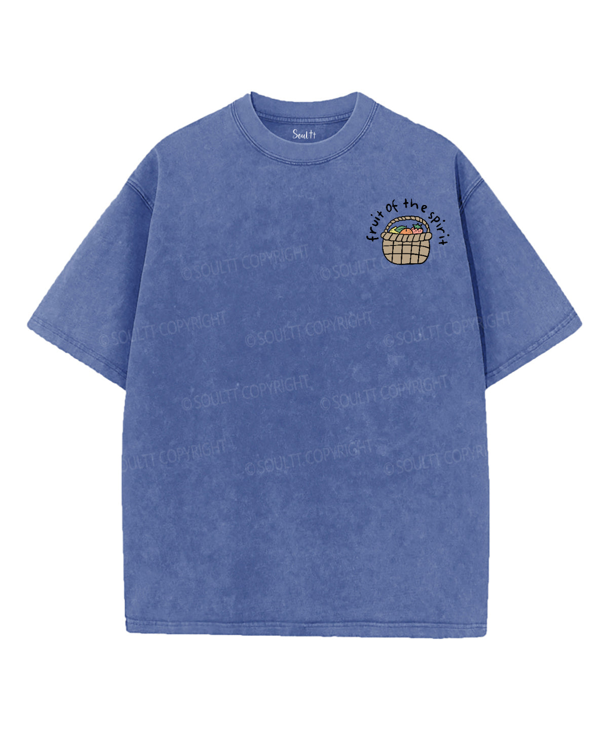 Fruit Of The Spirit Double Sided Washed Christian T-shirt