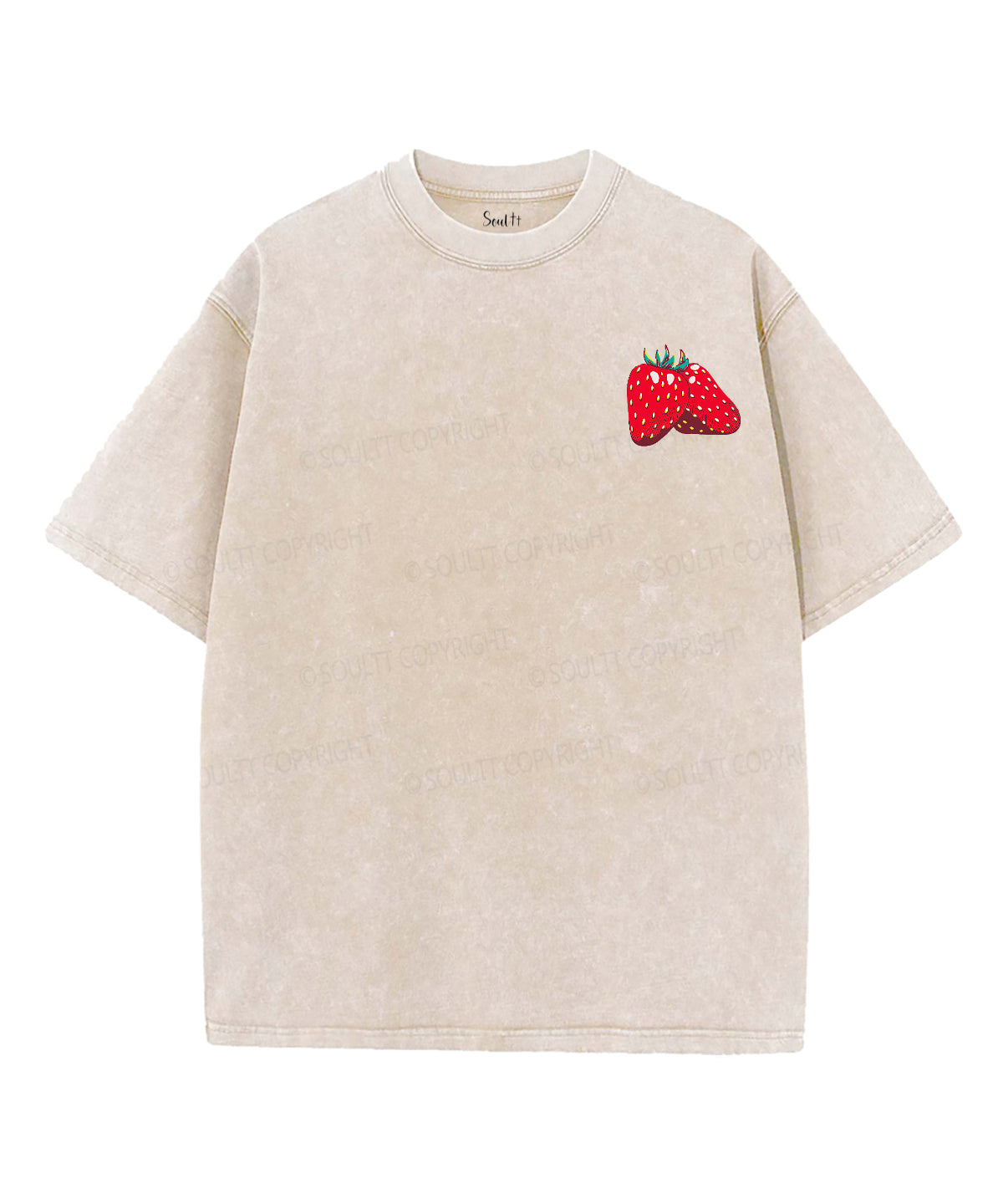 Jesus Loves You Berry Much Double Sided Unisex Washed Christian T-shirt
