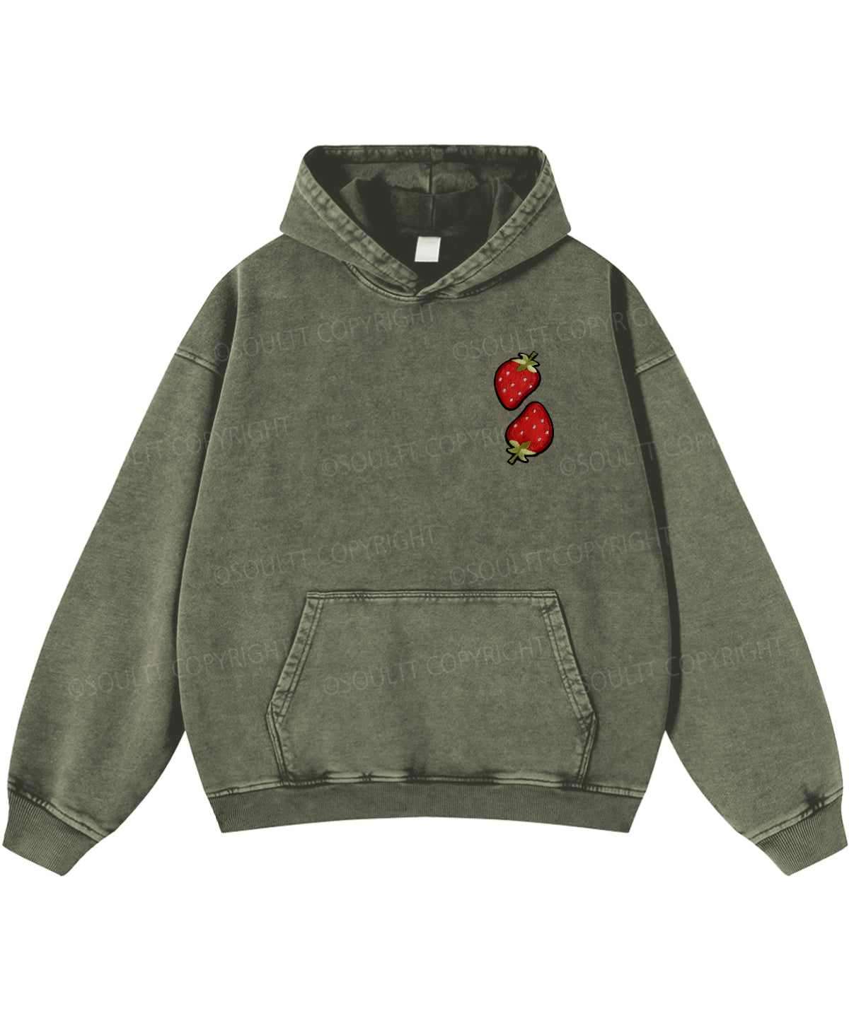 Fruit Of The Spirit Double Sided Washed Christian Hoodie