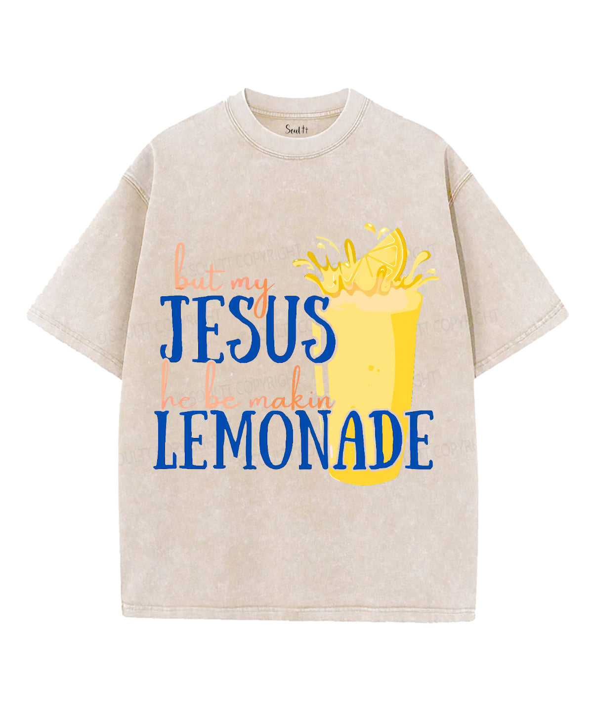 Life Gave Me Some Lemons Unisex Washed Christian T-shirt
