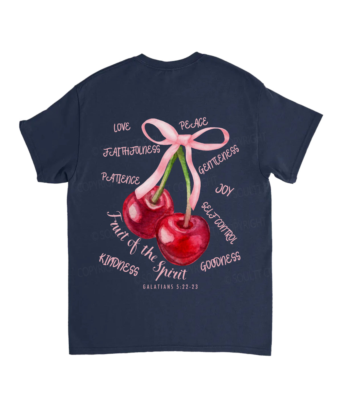 Fruit Of The Spirit Double Sided Unisex Cotton Christian T-Shirt