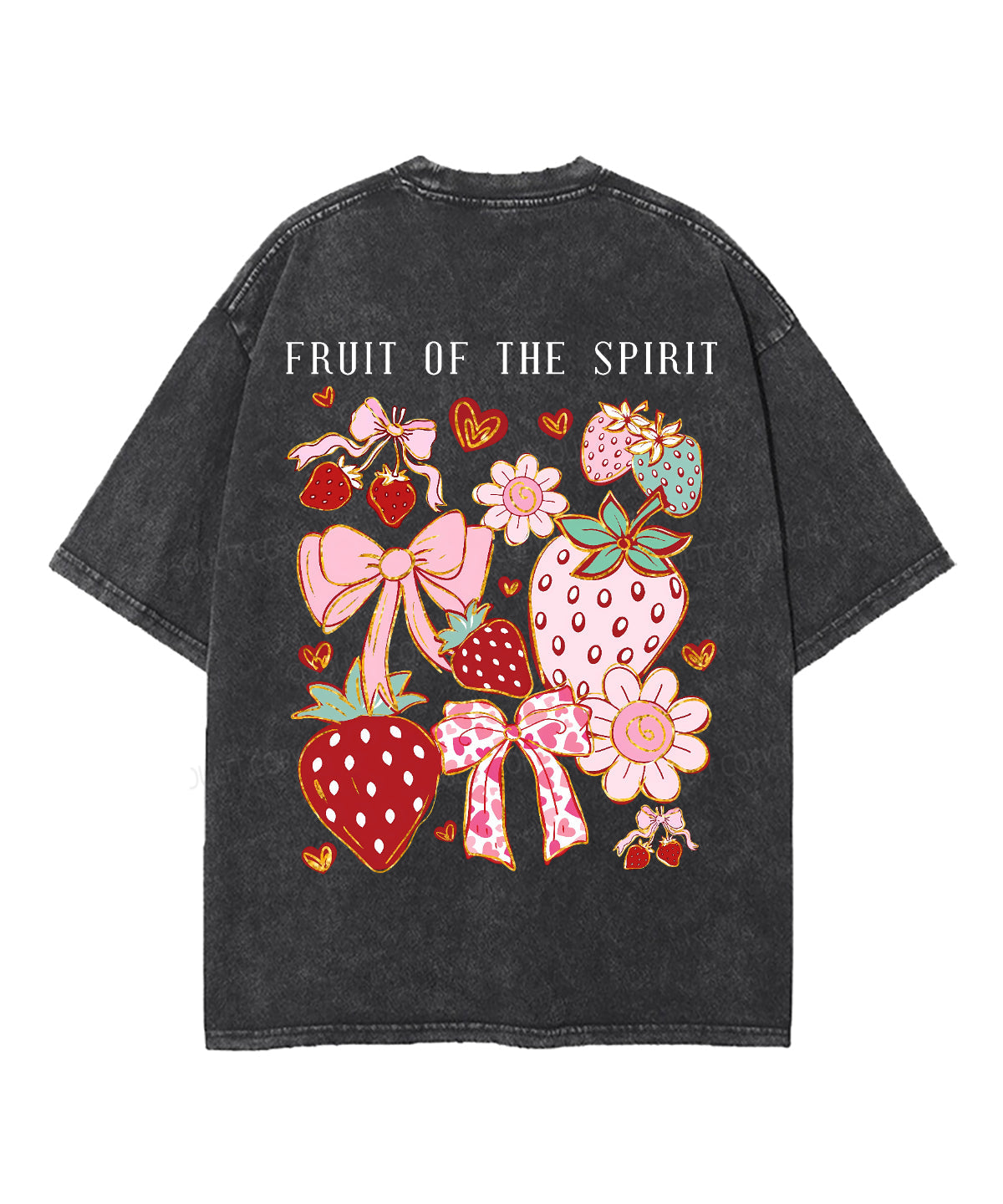 Fruit Of The Spirit Double Sided Unisex Washed Christian T-shirt