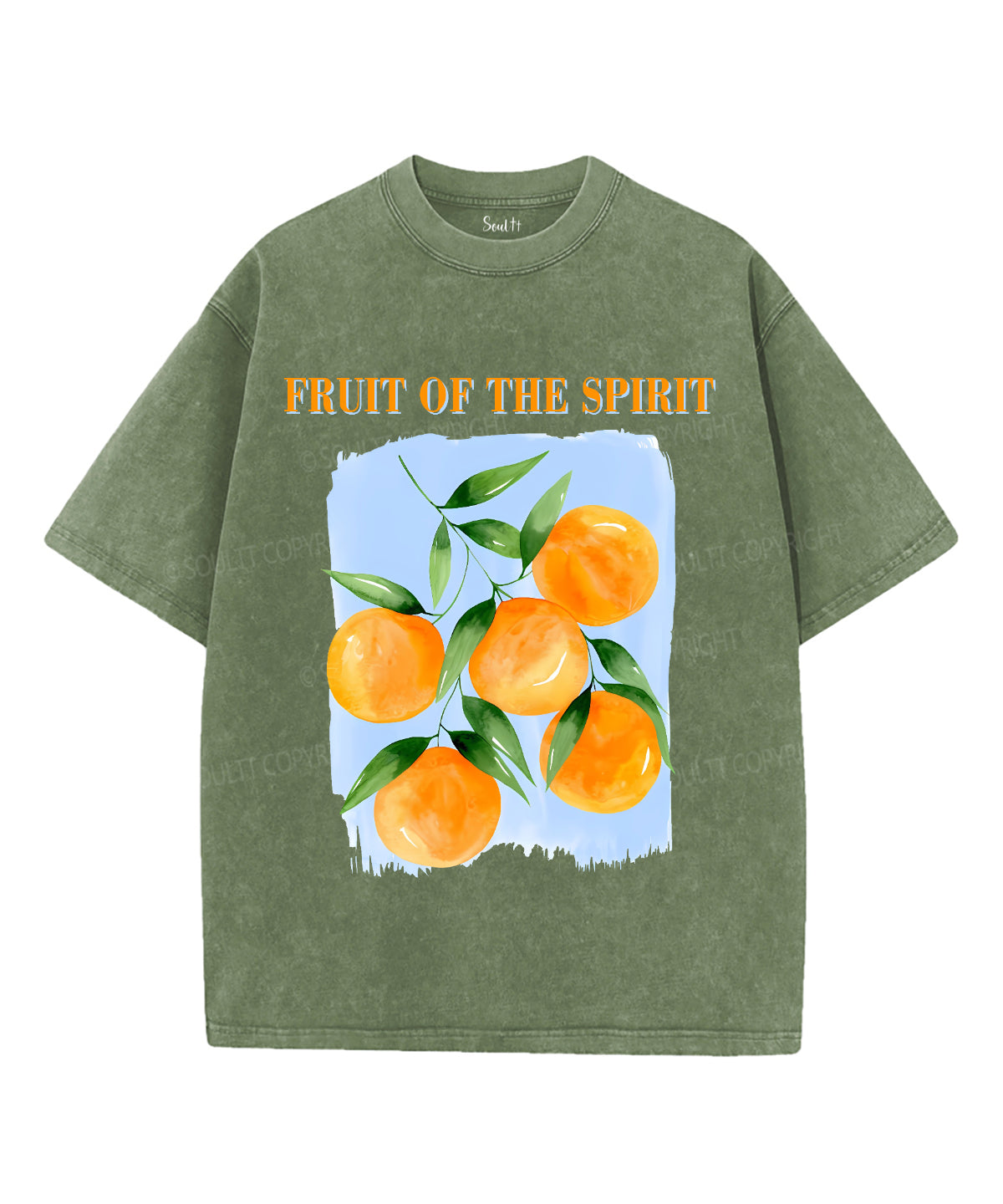 Fruit Of The Spirit Unisex Washed Christian T-shirt