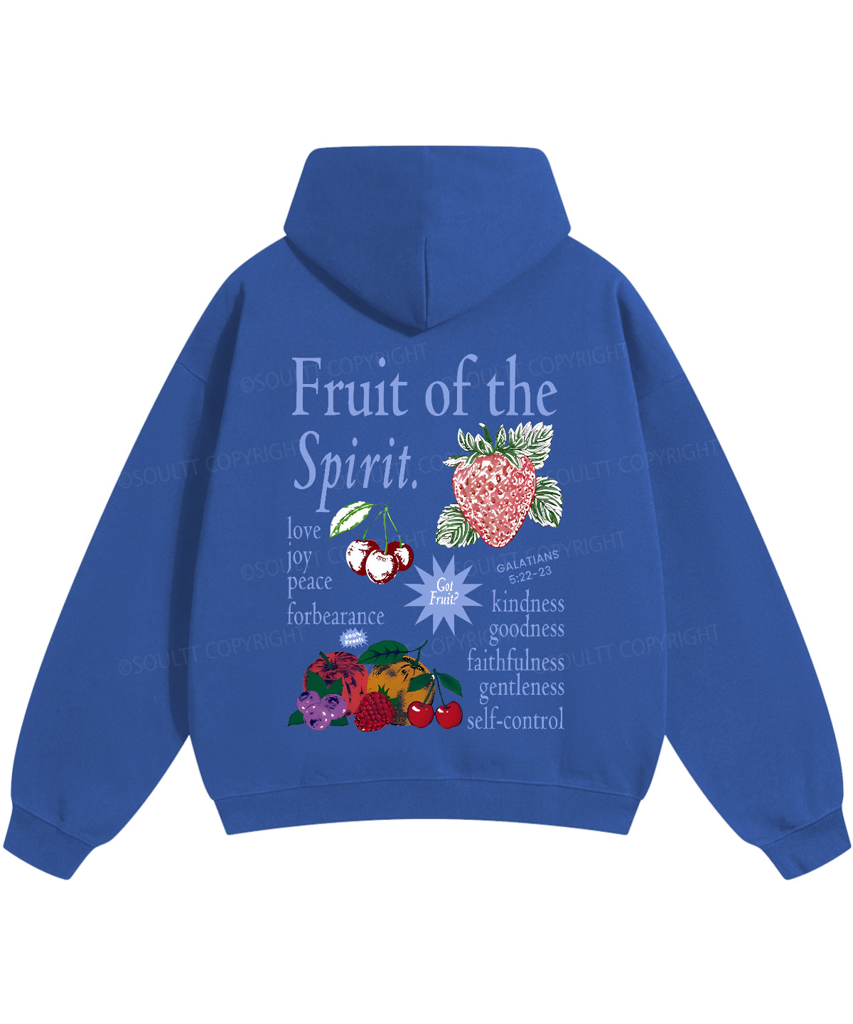Fruit Of The Spirit Double Sided Christian Hoodie