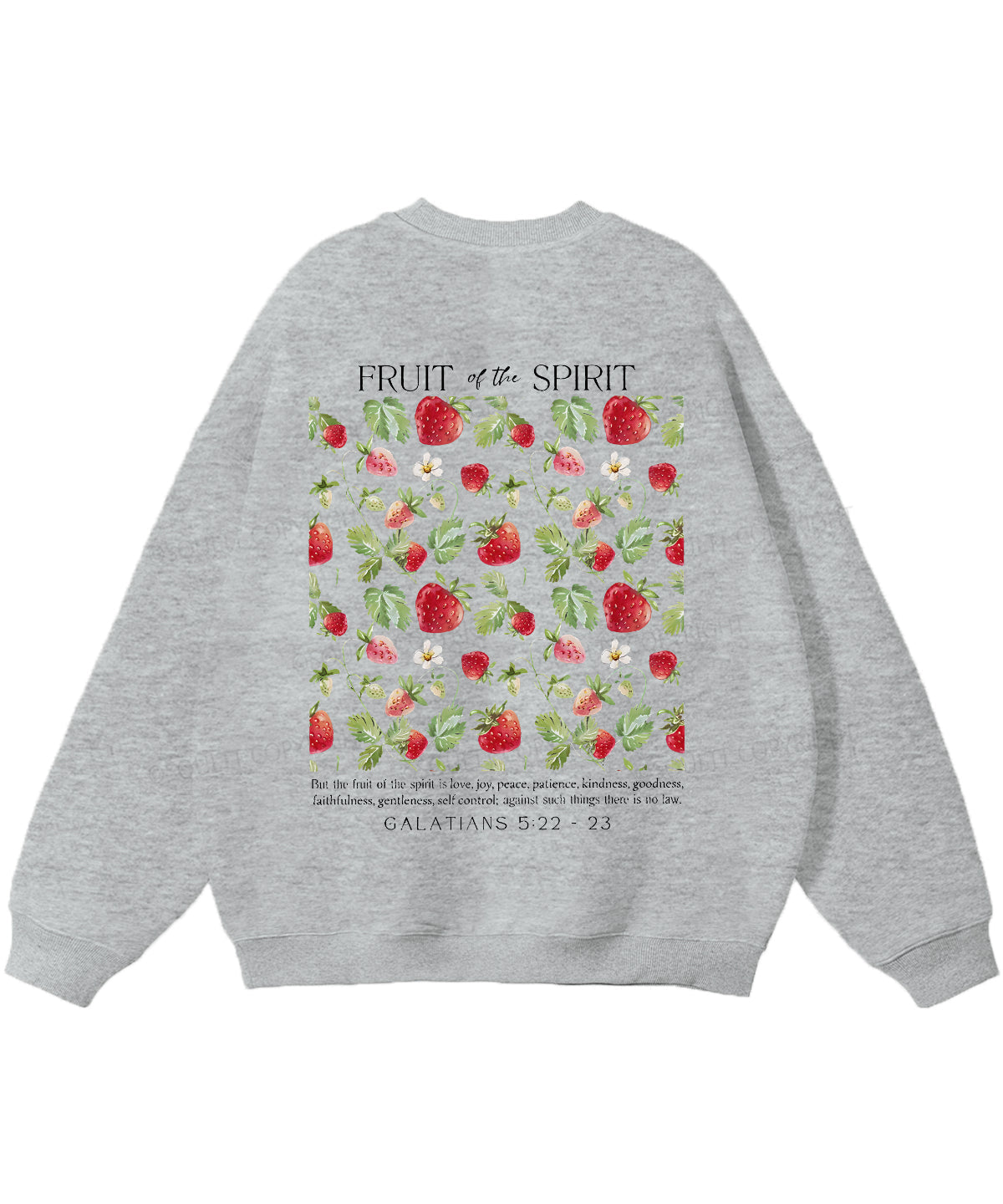 Fruit of the Spirit Double Sided Christian Sweatshirt