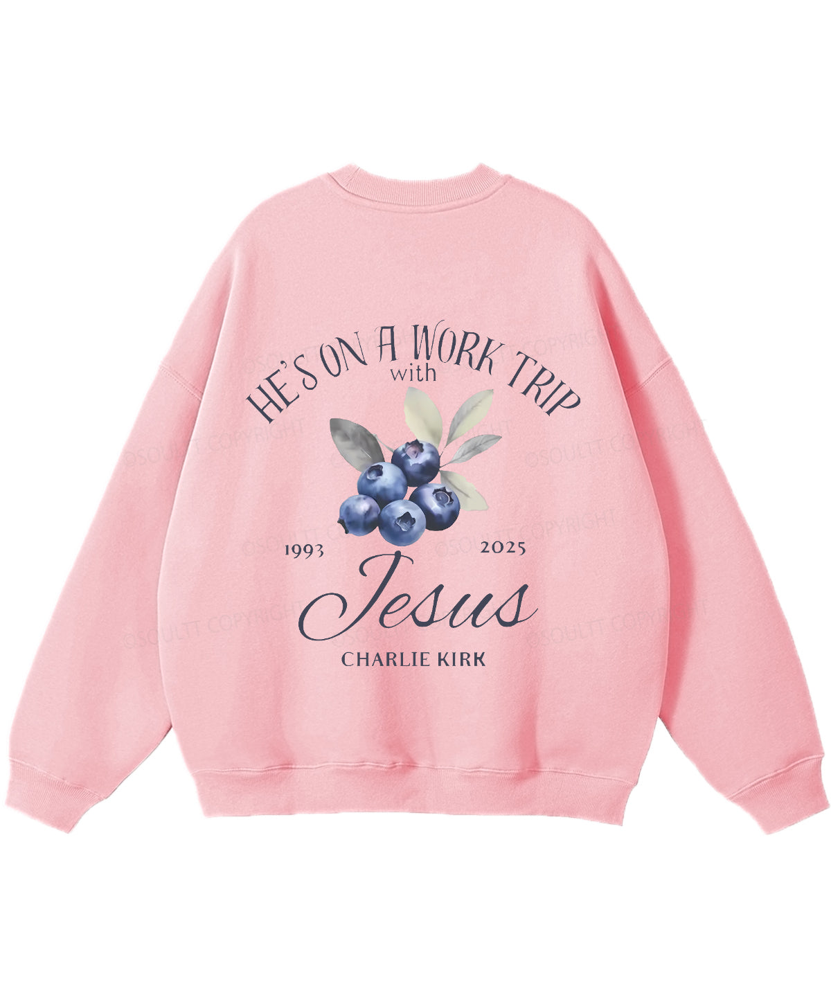 He's On A Work Trip Double Sided Christian Sweatshirt