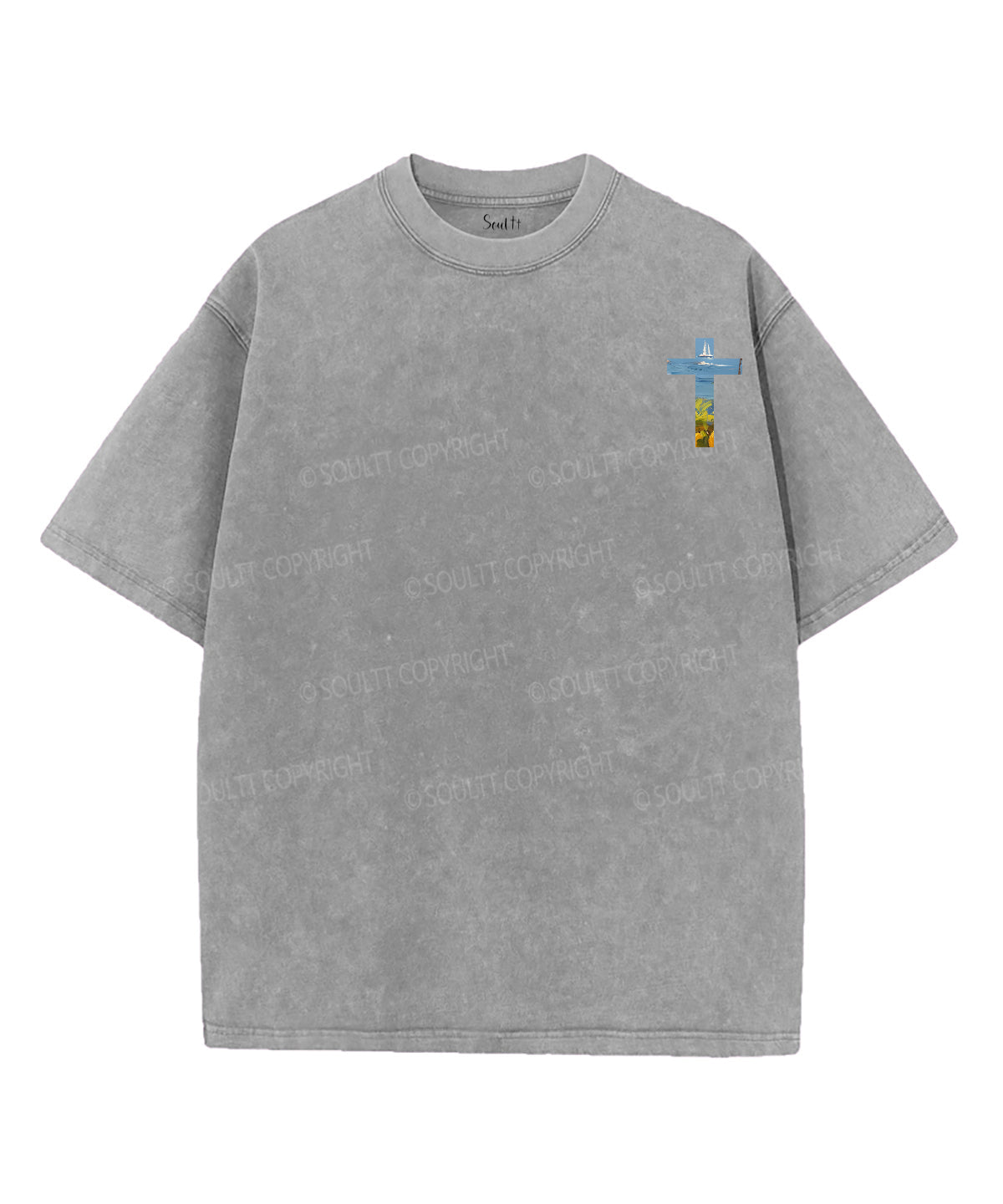 Fruit Of The Spirit Double Sided Unisex Washed Christian T-shirt